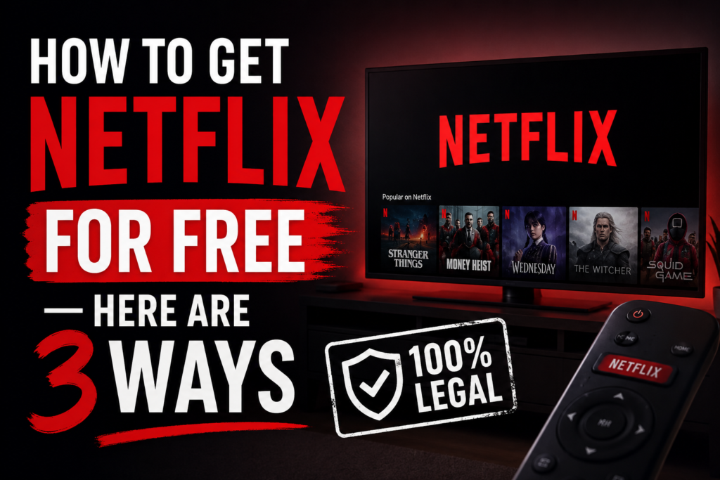 How to Get Netflix for Free — 3 Legal Ways