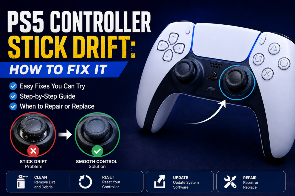 PS5 controller stick drift fix guide