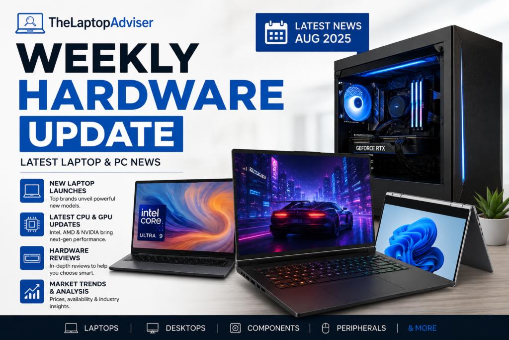 TheLaptopAdviser Latest Updates: Laptop & PC Hardware News TheLaptopAdviser latest hardware update featuring the latest laptop and PC news, gaming laptops, desktop PC, and hardware components